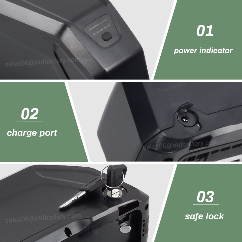 다운튜브형 전기 자전거 배터리, 52V 13Ah, 48 - Ebike Battery 48V 20Ah Hailong 리뷰 및 가격