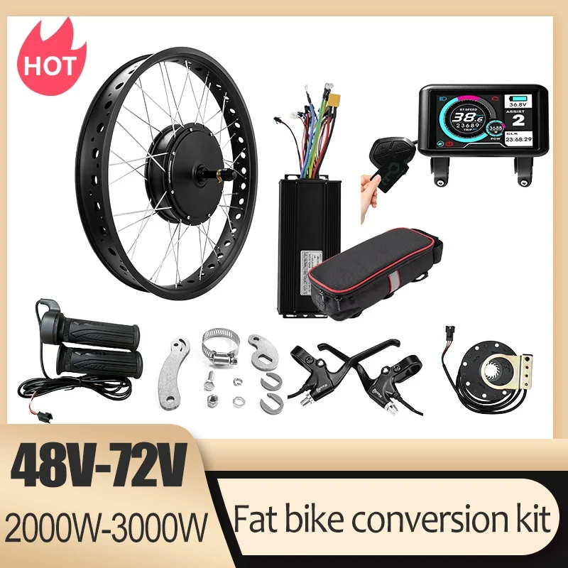 72V 3000W 스노우 바이크 개조 키트, 20/26 - Ebike Conversion Kit 72V 3000W 리뷰 및 가격